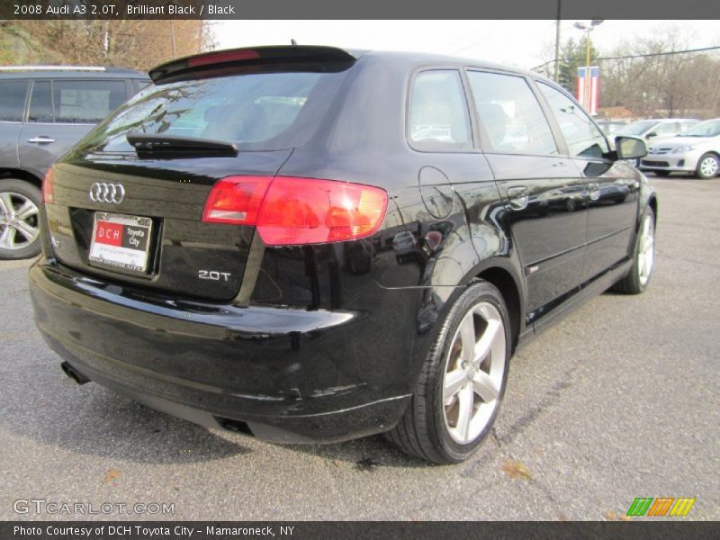 Brilliant Black / Black 2008 Audi A3 2.0T