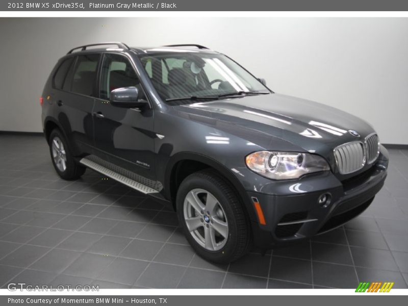Platinum Gray Metallic / Black 2012 BMW X5 xDrive35d