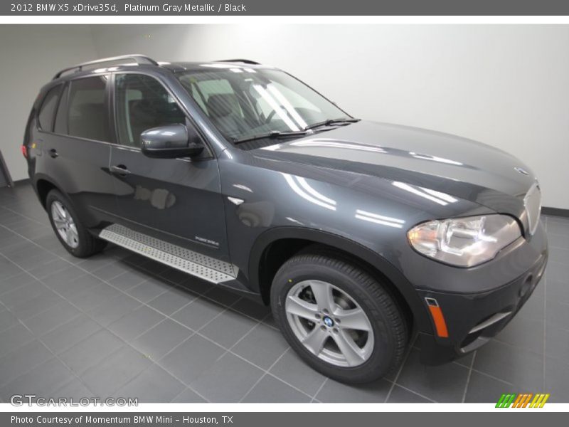 Platinum Gray Metallic / Black 2012 BMW X5 xDrive35d