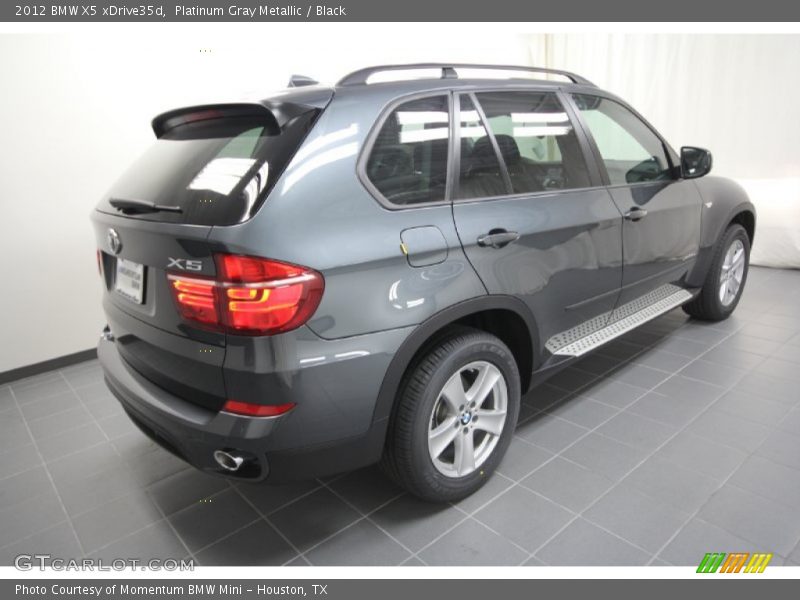 Platinum Gray Metallic / Black 2012 BMW X5 xDrive35d
