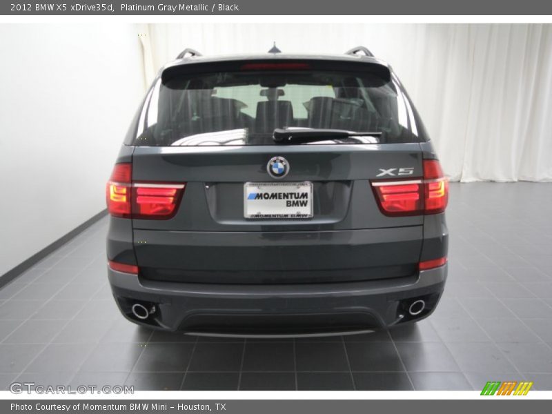 Platinum Gray Metallic / Black 2012 BMW X5 xDrive35d