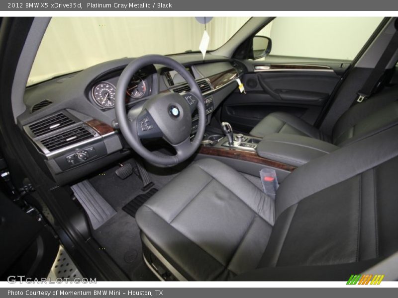 Platinum Gray Metallic / Black 2012 BMW X5 xDrive35d