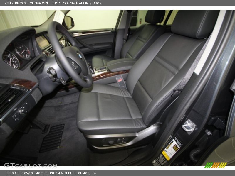 Platinum Gray Metallic / Black 2012 BMW X5 xDrive35d