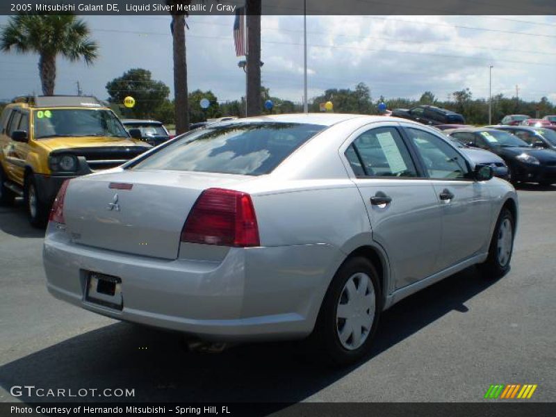 Liquid Silver Metallic / Gray 2005 Mitsubishi Galant DE