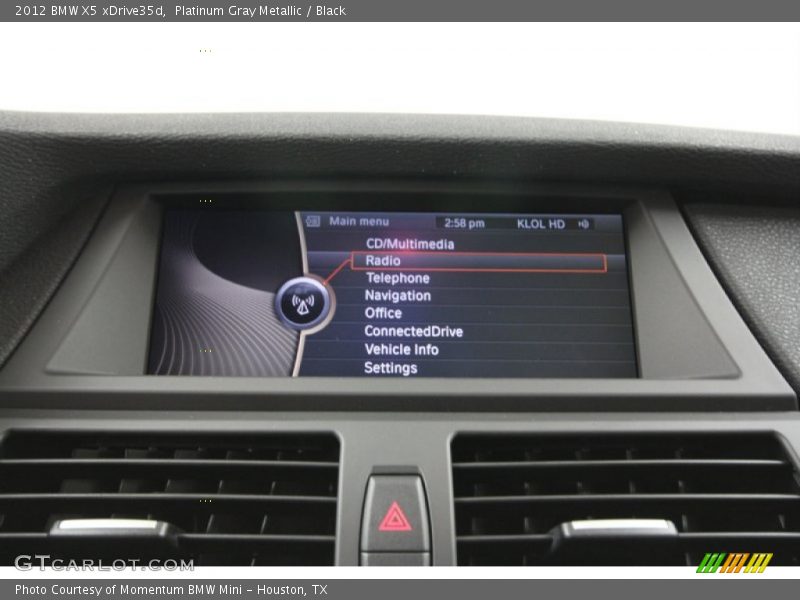 Platinum Gray Metallic / Black 2012 BMW X5 xDrive35d