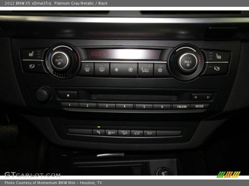 Platinum Gray Metallic / Black 2012 BMW X5 xDrive35d