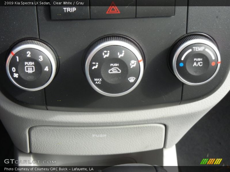 Clear White / Gray 2009 Kia Spectra LX Sedan