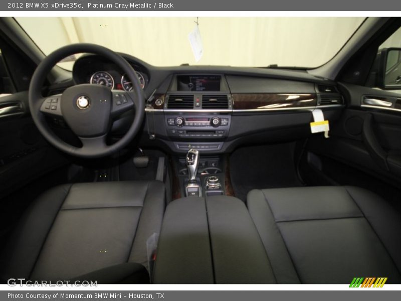 Platinum Gray Metallic / Black 2012 BMW X5 xDrive35d