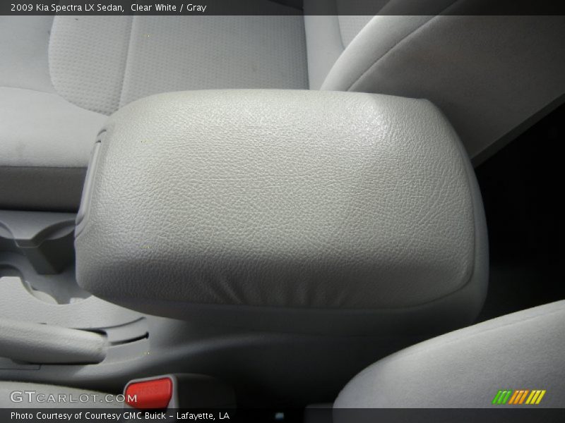 Clear White / Gray 2009 Kia Spectra LX Sedan