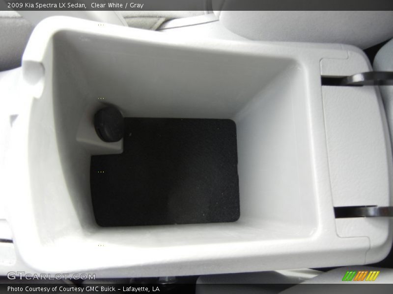 Clear White / Gray 2009 Kia Spectra LX Sedan