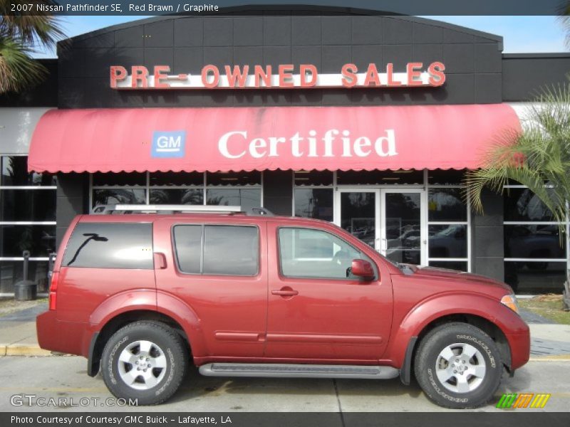 Red Brawn / Graphite 2007 Nissan Pathfinder SE