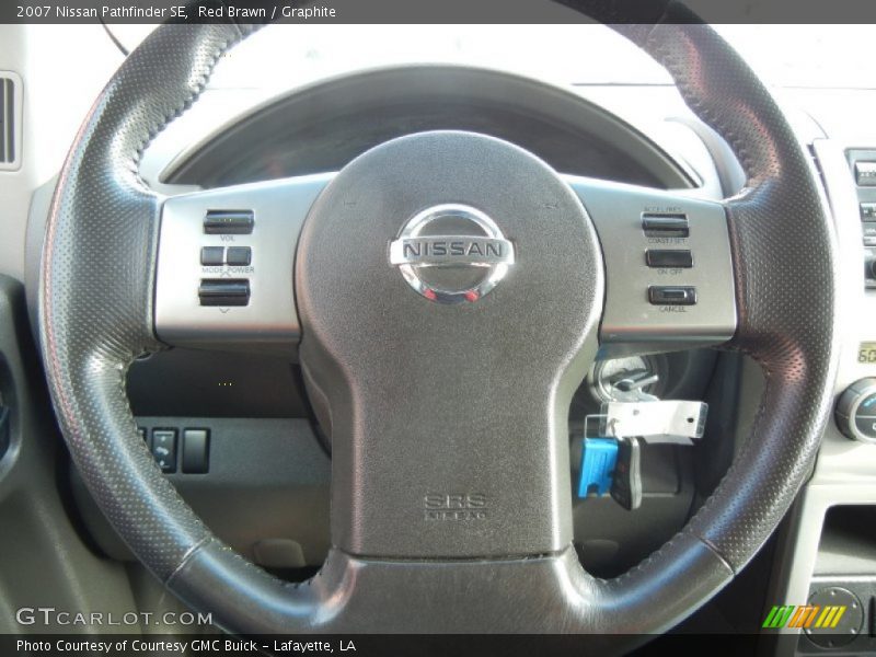 Red Brawn / Graphite 2007 Nissan Pathfinder SE