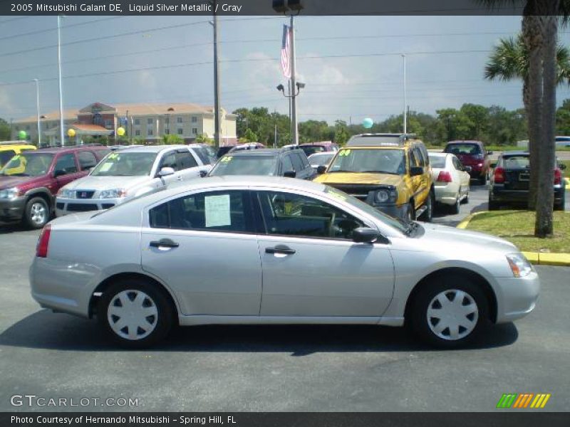 Liquid Silver Metallic / Gray 2005 Mitsubishi Galant DE