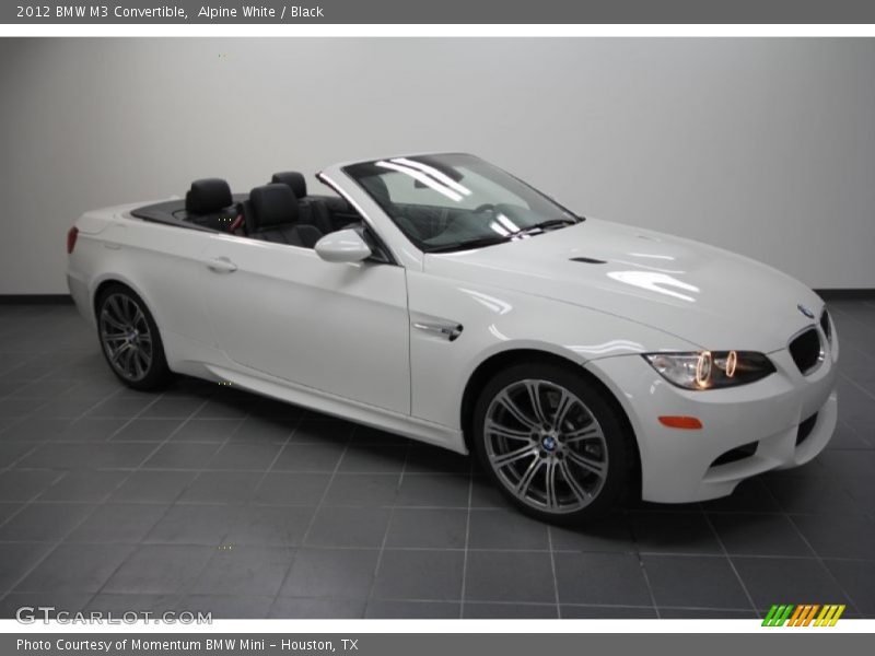 Alpine White / Black 2012 BMW M3 Convertible