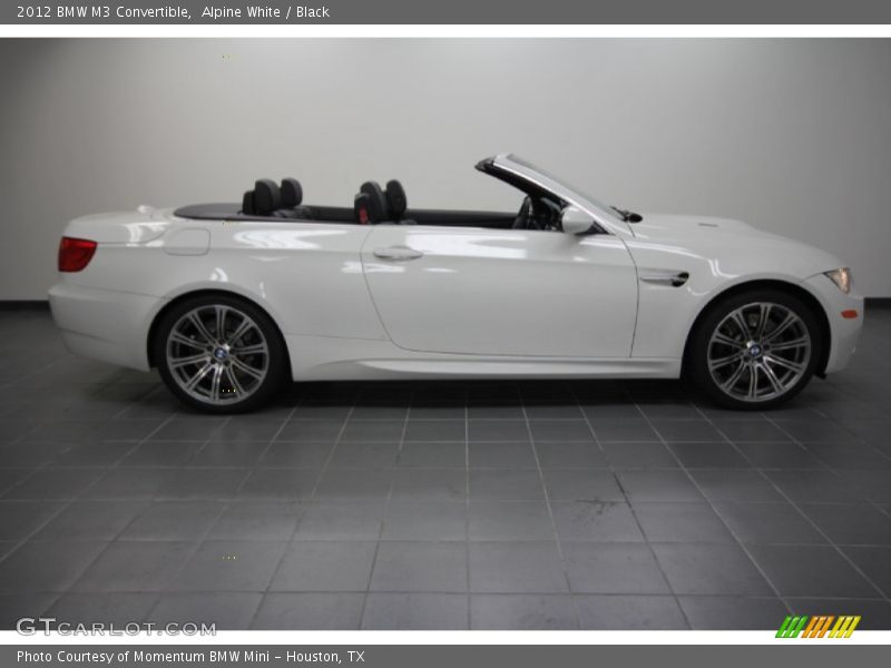 Alpine White / Black 2012 BMW M3 Convertible