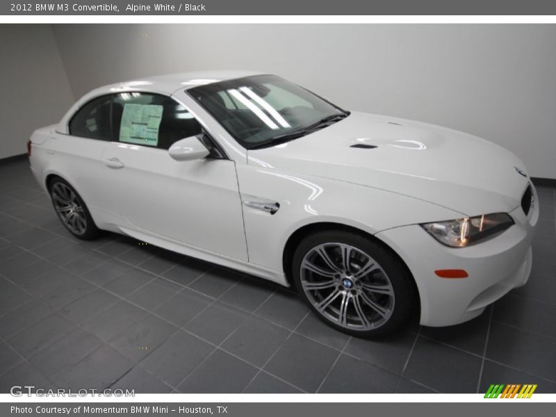 Alpine White / Black 2012 BMW M3 Convertible