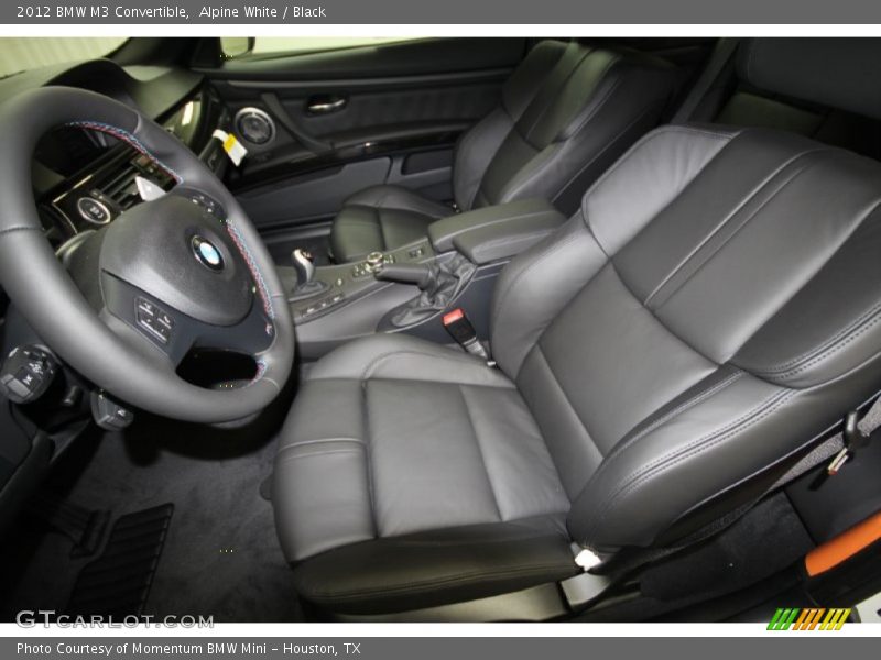Alpine White / Black 2012 BMW M3 Convertible