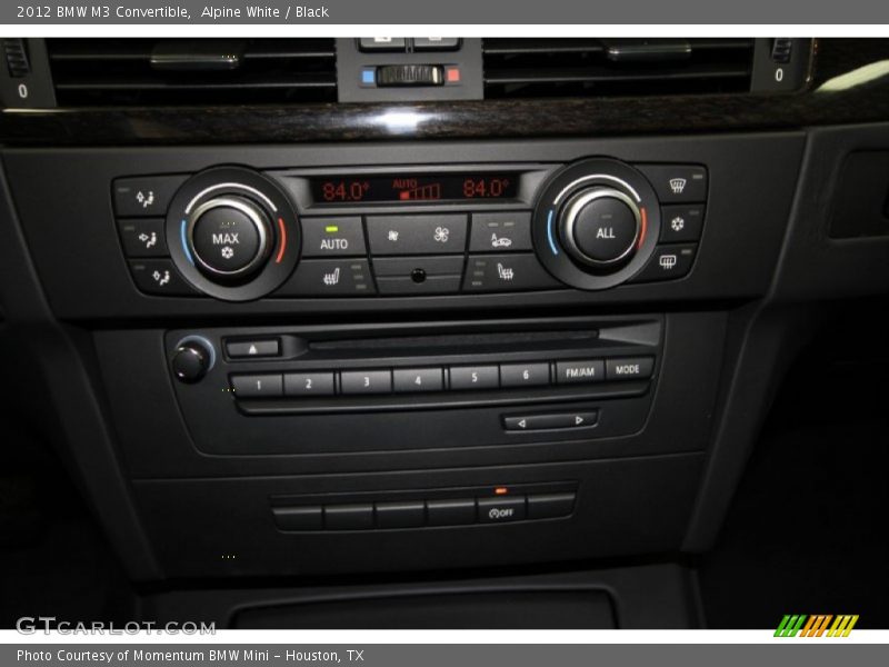 Alpine White / Black 2012 BMW M3 Convertible