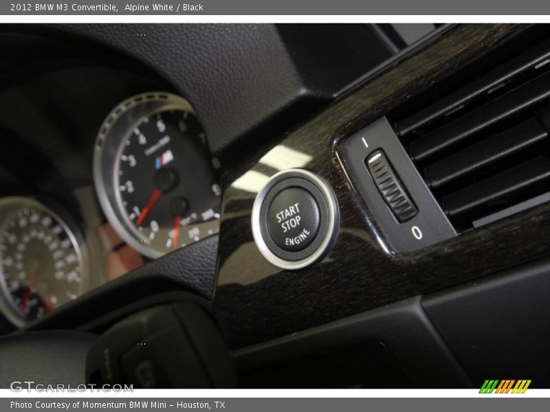 Alpine White / Black 2012 BMW M3 Convertible