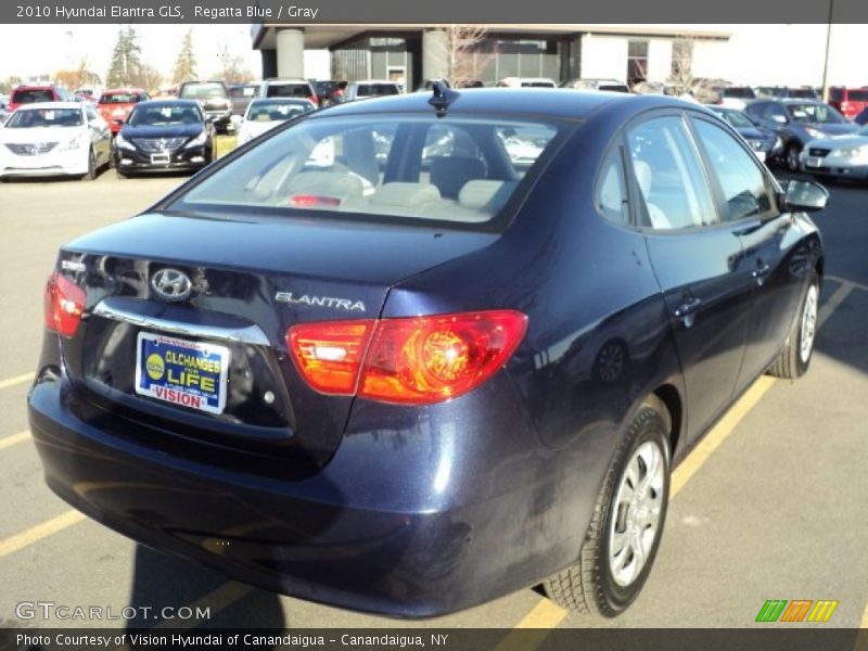 Regatta Blue / Gray 2010 Hyundai Elantra GLS