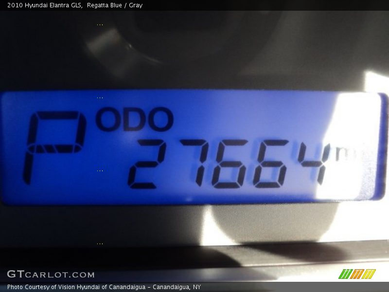 Regatta Blue / Gray 2010 Hyundai Elantra GLS