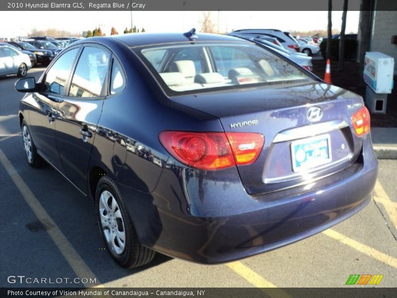 Regatta Blue / Gray 2010 Hyundai Elantra GLS