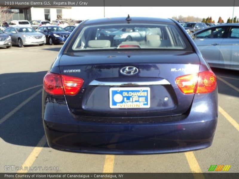 Regatta Blue / Gray 2010 Hyundai Elantra GLS