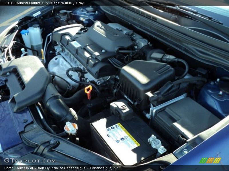 Regatta Blue / Gray 2010 Hyundai Elantra GLS