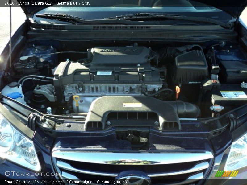 Regatta Blue / Gray 2010 Hyundai Elantra GLS