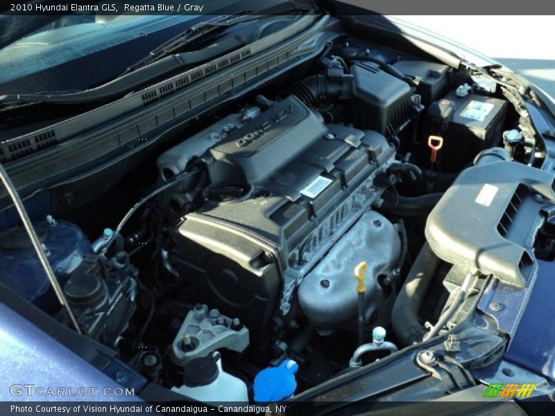 Regatta Blue / Gray 2010 Hyundai Elantra GLS