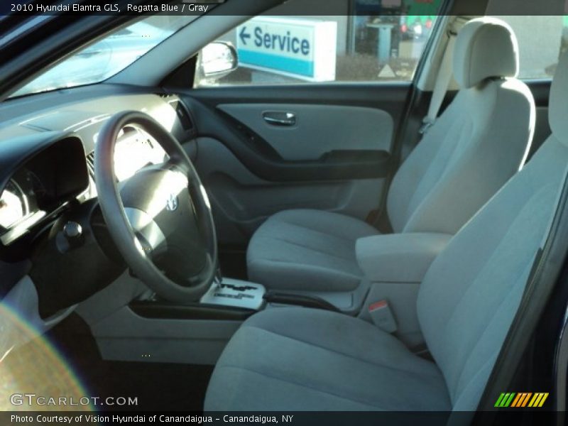 Regatta Blue / Gray 2010 Hyundai Elantra GLS