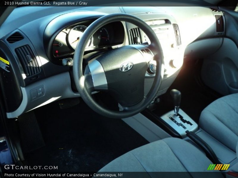 Regatta Blue / Gray 2010 Hyundai Elantra GLS