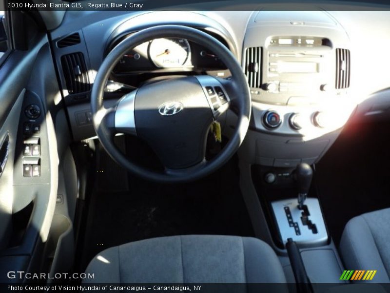 Regatta Blue / Gray 2010 Hyundai Elantra GLS