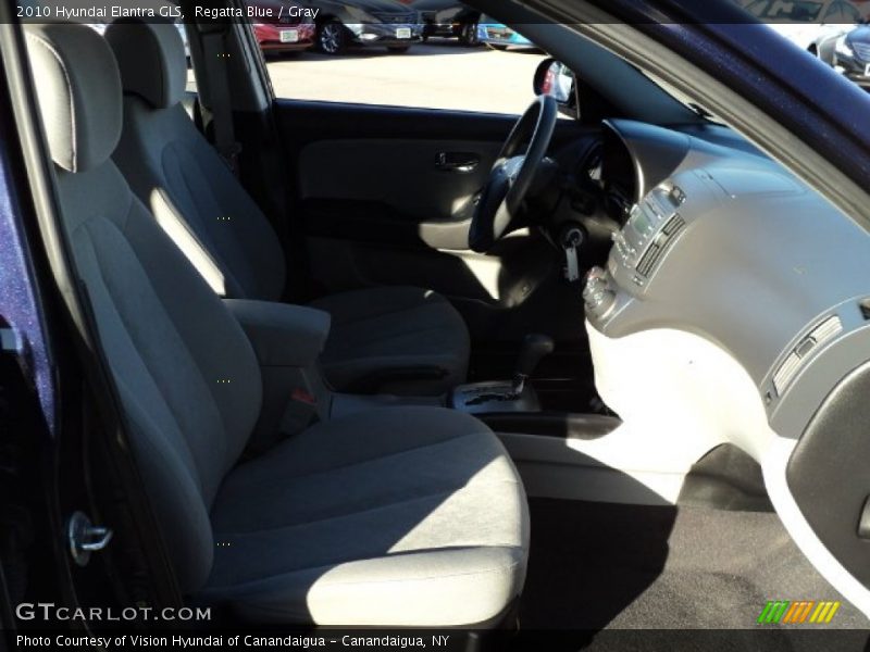 Regatta Blue / Gray 2010 Hyundai Elantra GLS