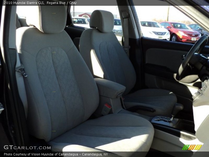 Regatta Blue / Gray 2010 Hyundai Elantra GLS