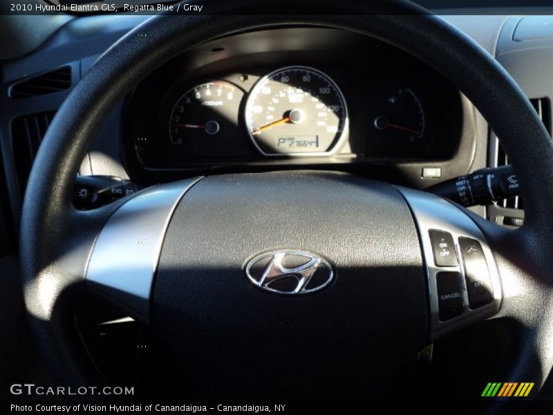 Regatta Blue / Gray 2010 Hyundai Elantra GLS