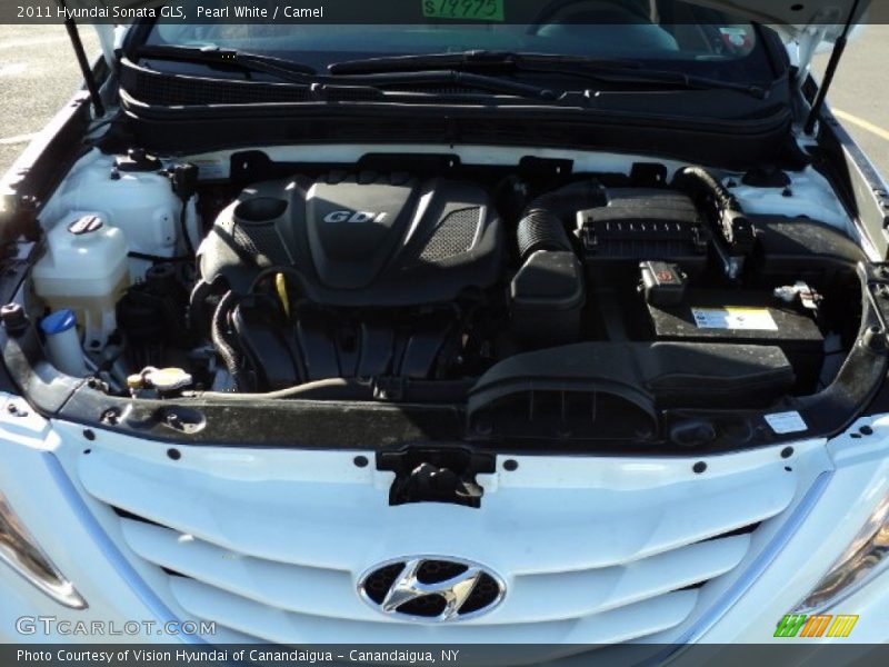 Pearl White / Camel 2011 Hyundai Sonata GLS