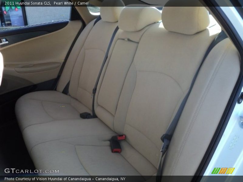 Pearl White / Camel 2011 Hyundai Sonata GLS