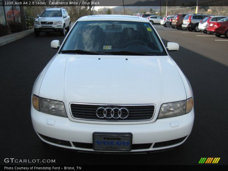 Casablanca White / Onyx Black 1998 Audi A4 2.8 Sedan