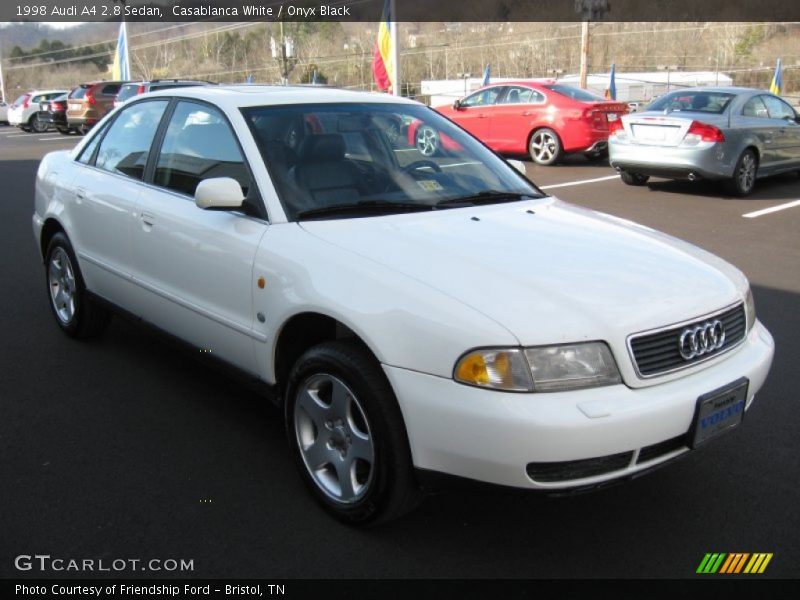 Casablanca White / Onyx Black 1998 Audi A4 2.8 Sedan
