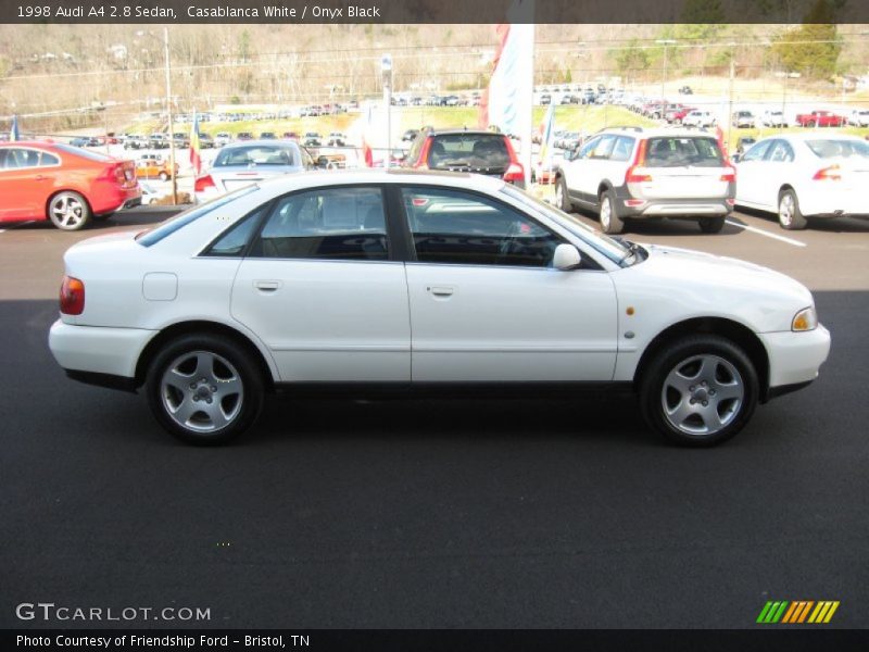 Casablanca White / Onyx Black 1998 Audi A4 2.8 Sedan