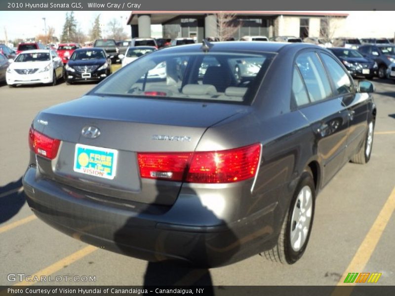 Willow Gray / Gray 2010 Hyundai Sonata GLS