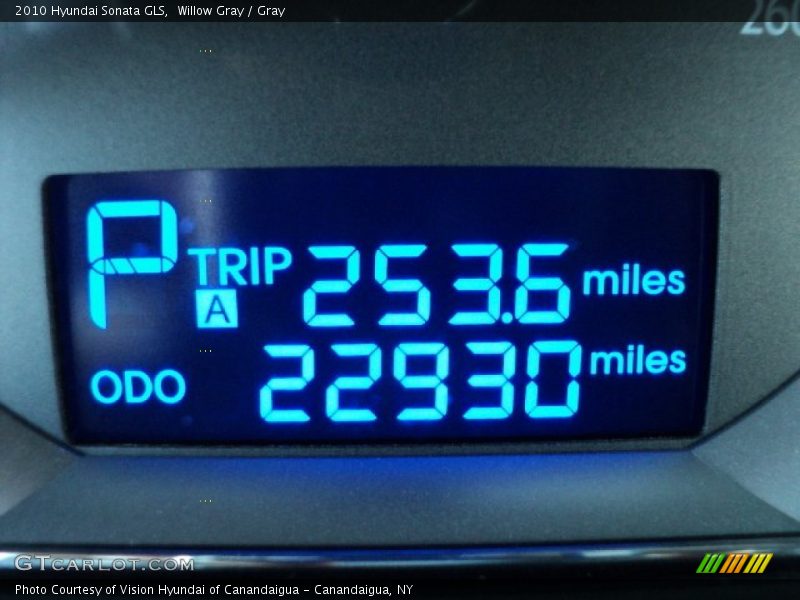 Willow Gray / Gray 2010 Hyundai Sonata GLS