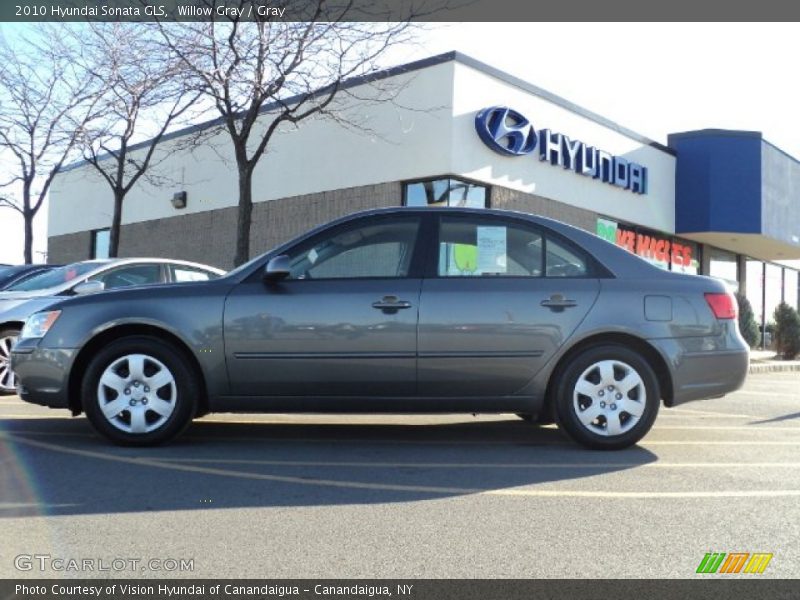 Willow Gray / Gray 2010 Hyundai Sonata GLS