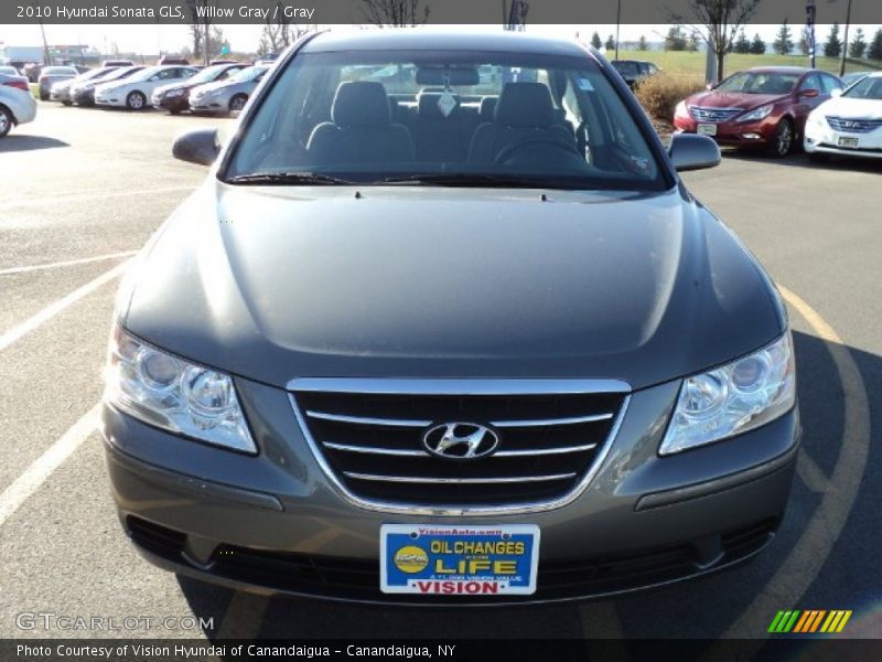 Willow Gray / Gray 2010 Hyundai Sonata GLS