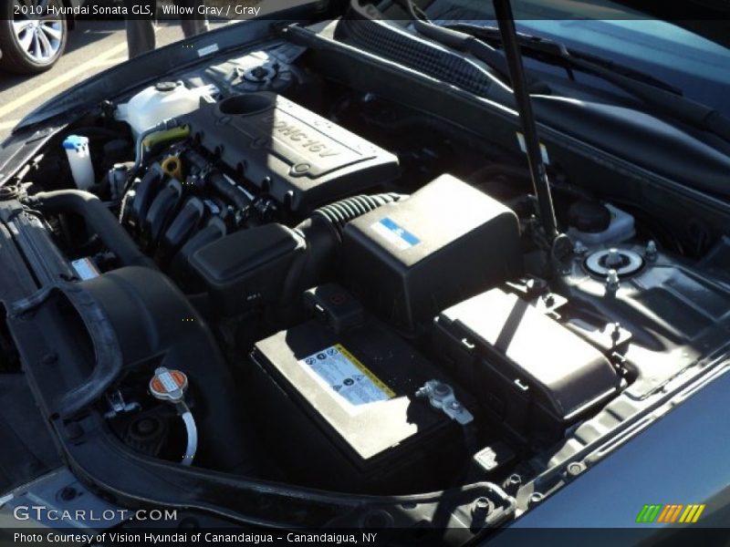 Willow Gray / Gray 2010 Hyundai Sonata GLS