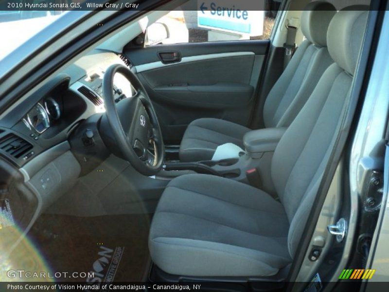 Willow Gray / Gray 2010 Hyundai Sonata GLS