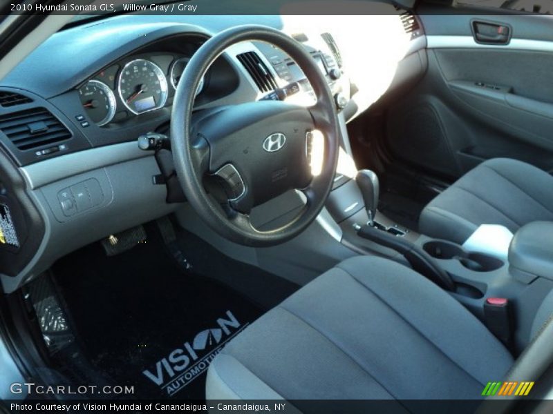 Willow Gray / Gray 2010 Hyundai Sonata GLS