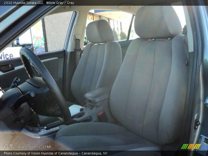 Willow Gray / Gray 2010 Hyundai Sonata GLS