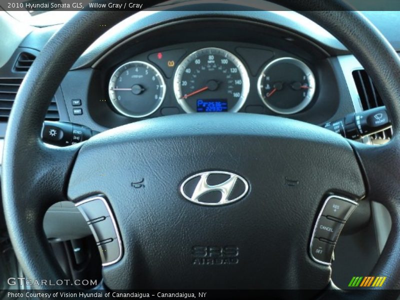 Willow Gray / Gray 2010 Hyundai Sonata GLS